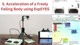 5 Acceleration of a Freely Falling Body Using ExpEYES [upl. by Sirmons]