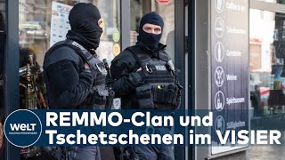 RAUE RAZZIA SEK und GSG 9 gehen gegen RemmoClan und Tschetschenen in Berlin vor [upl. by Yzeerb291]