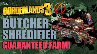 Borderlands 3 Butcher amp Shredifier Guaranteed Farm  All Slaughter Shaft Drops [upl. by Yedok]