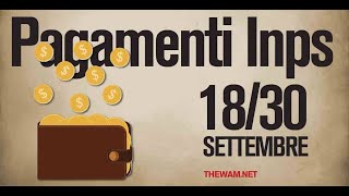 STATO PAGAMENTI INPS 1830 SETTEMBRE DATE REM RDC e [upl. by Valery]