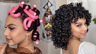 Heatless Flexi Rods  NightMorning Routine [upl. by Eceerehs]