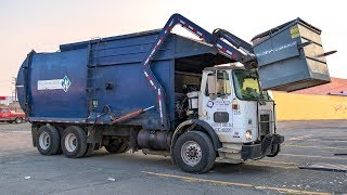 Autocar WX64  Bridgeport Front Load Garbage Truck [upl. by Dippold836]