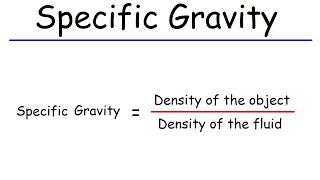 Specific Gravity [upl. by Aydne]