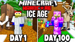 I Survived 100 Days in an ICE AGE in Hardcore Minecraft [upl. by Haldas]