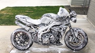 How to SUPER Clean Your Motorcycle Full Tutorial [upl. by Mcquade983]