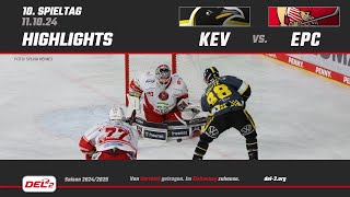 Game Highlights Spieltag 10 Krefeld Pinguine vs Eispiraten Crimmitschau [upl. by Htieh]