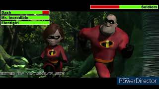 The Incredibles Vs Soldiers with healthbars [upl. by Llydnek]