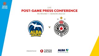 Press Conference ALBA BERLIN  Partizan Belgrade [upl. by Rogozen]