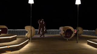 Seebrücke Ostseebad Koserow bei Nacht [upl. by Neenwahs]