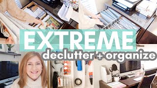 EXTREME DECLUTTER  ORGANIZE  2021 Extreme Cleaning Motivation  Office Organization Ideas [upl. by Joceline]