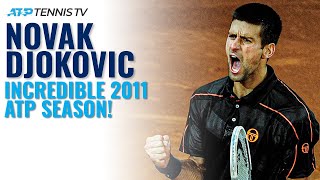 Novak Djokovics Incredible 2011 Season Best Shots amp Moments [upl. by Hsan180]