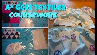 A GCSE TEXTILES COURSEWORK Tips on getting top marks in textiles [upl. by Lipps]