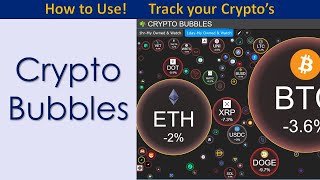 Crypto Bubbles  How to Use Track your Cryptos CryptoBubblesNet [upl. by Savior818]