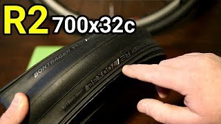 Bontrager R2 700x32c Tire Weight and Actual Size [upl. by Hew]