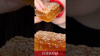 ASMR RAW HONEYCOMB COMPILATION  MUKBANG EATING SOUNDS  ASMR EATING FOOD shorts [upl. by Nonnag515]