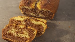 recette du cake marbré chocolat et nature ultra moelleux [upl. by Niamert]