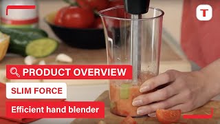 Slim Force highly ergonomic amp efficient hand blender  Tefal [upl. by Ardnaiek]