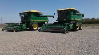 Yorkton Auction Centre  2 John Deere 9770s [upl. by Wolfe]