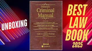 Universal Criminal Manual Best book of 2021 Book recommendations  English Full Storylaw [upl. by Novyert]