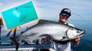 Salmon Fishing Lake Michigan  INSANE Underwater Footage [upl. by Alger]