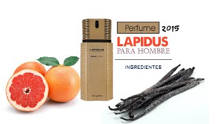 Lapidus pour Homme Gold Extreme perfume para Hombres ingredientes [upl. by Nerol]