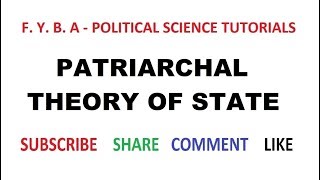 Patriarchal theory of state  III [upl. by Maller]