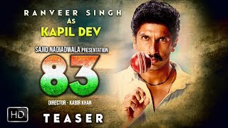 83 Movie Teaser  Ranveer Singh As Kapil Dev  Kabir Khan  Deepika Padukone  83 First Look [upl. by Toulon383]