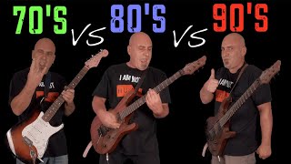 70s VS 80s VS 90s Guitar Riffs Battle [upl. by Hilliard]