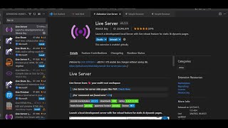 VsCode Tutorial How to use Live Server and view updates right in VsCode without using a web browser [upl. by Enaerb]