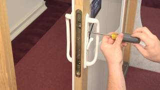 How To Replace the Dual Point Lock in a Builders Wood Sliding Patio Door [upl. by Marguerita591]