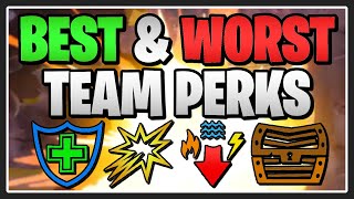 The BEST amp WORST Team Perks in Fortnite Save the World [upl. by Yerffoj]