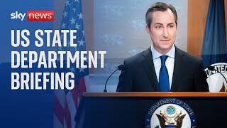 Watch US State Department news conference [upl. by Ymia]