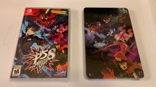 Persona 5 Strikers Steelbook Launch Edition  NINTENDO SWITCH  AMBIENT UNBOXING [upl. by Harte]