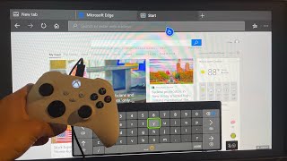 Xbox Series XS How to Enter Web Address URL in Internet Browser Tutorial Microsoft Edge [upl. by Eadwina]