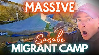 MASSIVE Migrant Camp Sasabe Arizona [upl. by Thurstan]