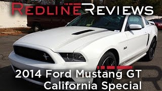 2014 Ford Mustang GT California Special Review Walkaround Exhaust Test Drive [upl. by Ahsakat590]