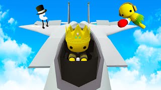 We Lose the Game Show and Steal Jets for Revenge in Wobbly Life Multiplayer Update [upl. by Jezrdna]