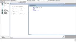 fortran powerstation HelloWorld 2016 11 09 [upl. by Zilada636]