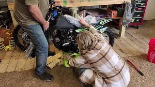 Chinese Dirt Bike XPro 150cc Complete unboxing build and first run [upl. by Jamilla]