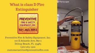 How Does a Class D Fire Extinguisher Work [upl. by Aileon531]