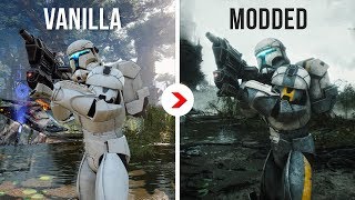 Star Wars Battlefront II Fully Modded 4K  Best Graphics Mods 2020 [upl. by Ariella149]