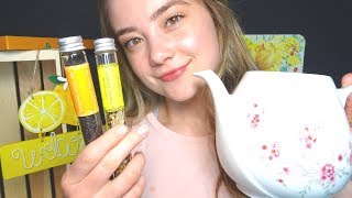 ASMR Sleepy Tea Cafe amp Shop Role Play Glass Sounds Tapping Soft Spoken Ear To Ear [upl. by Elmaleh]