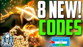 SAMURAITOILET TOWER DEFENSE ROBLOX CODES 2025 TOILET TOWER DEFENSE CODES [upl. by Alyn989]