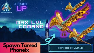 Tamed Phoenix Spawn Command  Ark Survival Ascended [upl. by Aelem]