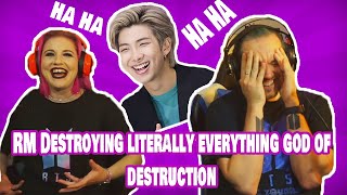 BTS REACTION  RM Destroying Literally Everything God Of Destruction [upl. by Aital]