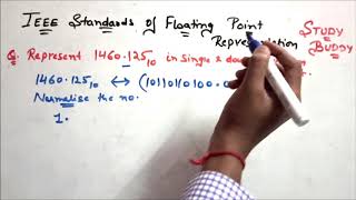 IEEE 754 Floating Point Representation  Double Precision  COA [upl. by Teriann92]