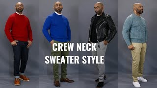 How To Wear a Crew Neck Sweater [upl. by Karita]