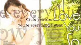 I Love You So with lyrics  Toni Gonzaga [upl. by Nireil]