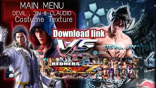 TEKKEN 7 FATED RETRIBUTION  RENDERS  JIN amp CLAUDIO TEXTURES DOWNLOAD  CLAUDIO GAMEPLAY  PPSSPP [upl. by Martz]