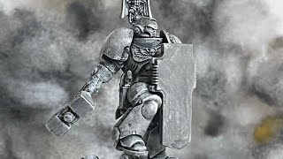 Comparison between a true scale First Born Space Marine and a Primaris Improved model [upl. by Tergram]